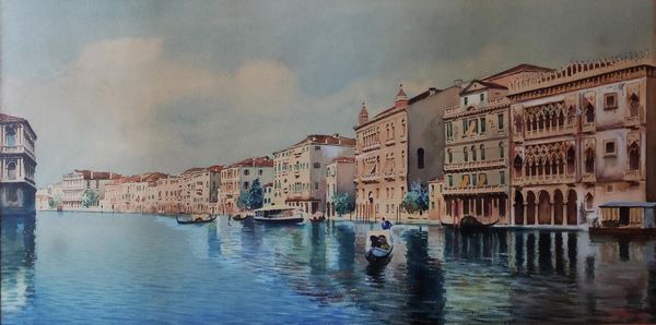Auguste Molin (1821 - 1890) : Laguna di Venezia  - Asta Dipinti e sculture del XIX secolo - Associazione Nazionale - Case d'Asta italiane