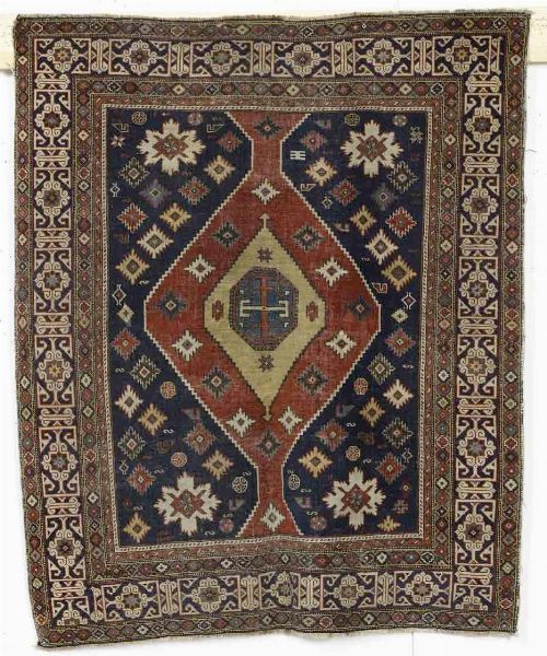 Tappeto Caucaso inizio XX secolo  - Asta Tappeti - Associazione Nazionale - Case d'Asta italiane