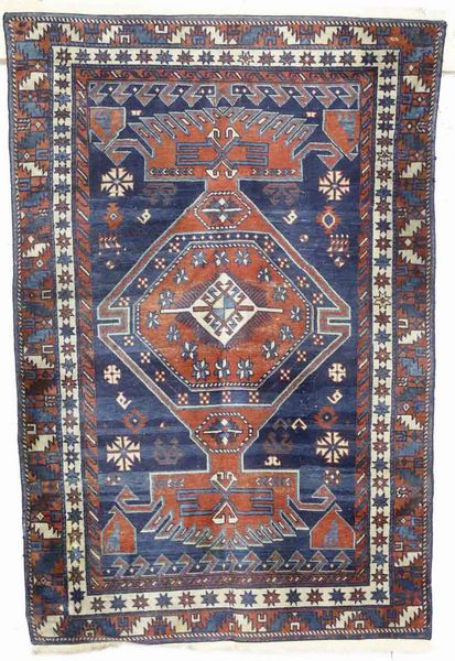 Tappeto Caucaso inizio XX secolo  - Asta Tappeti - Associazione Nazionale - Case d'Asta italiane