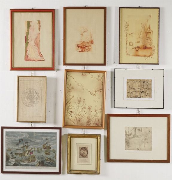 9 stampe e riproduzioni a soggetto vario  - Asta Antiquariato - Associazione Nazionale - Case d'Asta italiane