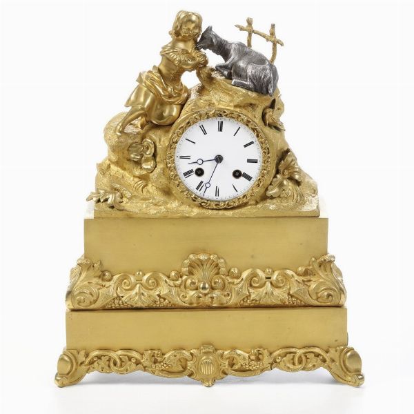Pendola da tavolo. Francia XIX secolo  - Asta Antiquariato - Associazione Nazionale - Case d'Asta italiane