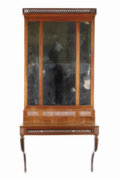 Coppia di consoles con specchiere. XIX secolo  - Asta Antiquariato - Associazione Nazionale - Case d'Asta italiane