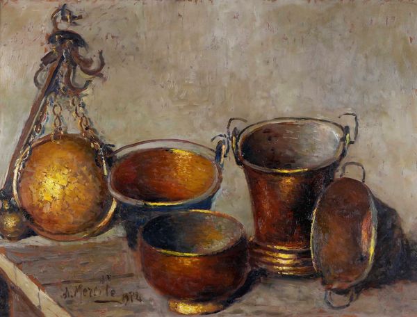 AMEDEO MERELLO : Rami antichi in una cucina di Valpolcevera  - Asta Antiquariato - Associazione Nazionale - Case d'Asta italiane