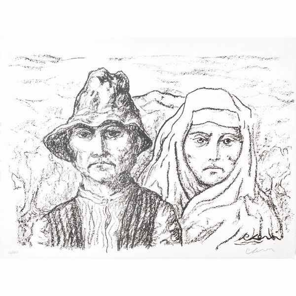 Carlo Levi  - Asta Opere del XIX e XX secolo Web Only - Associazione Nazionale - Case d'Asta italiane