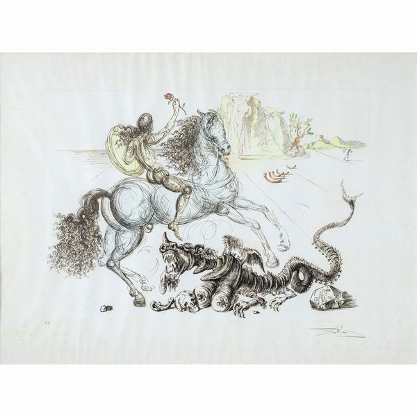 Salvador Dal�  - Asta Opere del XIX e XX secolo Web Only - Associazione Nazionale - Case d'Asta italiane