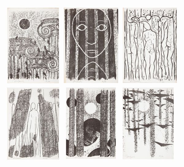 Felice Casorati : Cantiques des Colonnes - Felice Casorati e Paul Val�ry, con un testo di Mario Luzi  - Asta Grafica Internazionale e Multipli d'Autore - Associazione Nazionale - Case d'Asta italiane