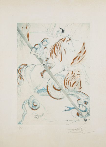 Salvador Dalì : Senza titolo  - Asta Grafica Internazionale e Multipli d'Autore - Associazione Nazionale - Case d'Asta italiane