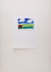 MARIO SCHIFANO - Paesaggio anemico