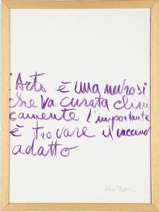 Eliseo Mattiacci - L'arte  una nevrosi