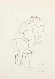 Salvatore Fiume - Uomo a cavallo