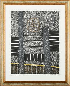 Lojze Spacal : Stalla carsica  - Asta Grafica Internazionale e Multipli d'Autore - Associazione Nazionale - Case d'Asta italiane