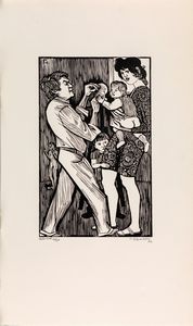 Conrad Felixmüller - Familie Des Bildhauers Spilker