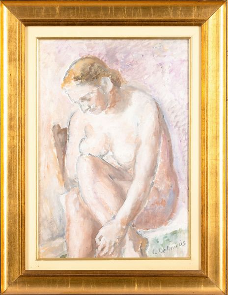Cristoforo De Amicis : Senza titolo (Nudo femminile)  - Asta Arte Moderna e Contemporanea - Associazione Nazionale - Case d'Asta italiane