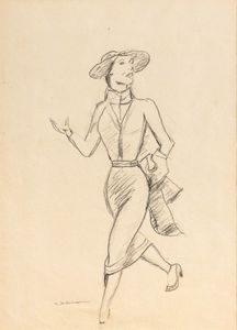 Marcello Dudovich - Studio per pubblicit 'La Rinascente'