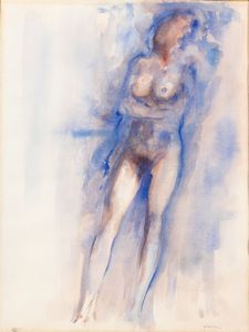 Giuseppe Ajmone - Nudo seduto