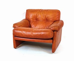 AFRA E TOBIA SCARPA : Divano e due poltrone mod. Coronado  - Asta Design e Arti Decorative del XX - Associazione Nazionale - Case d'Asta italiane