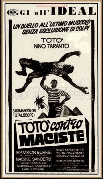 Giuliano Nistri : Tot contro Maciste  - Asta Bozzetti Cinematografici - Parte II / Asta a tempo - Associazione Nazionale - Case d'Asta italiane