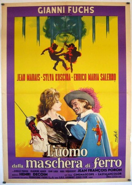 Enzo Nistri : L'uomo dalla maschera di ferro  - Asta Bozzetti Cinematografici - Parte II / Asta a tempo - Associazione Nazionale - Case d'Asta italiane