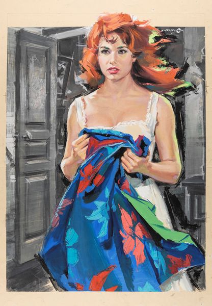 Angelo Cesselon : Venere selvaggia  - Asta Bozzetti Cinematografici - Parte II / Asta a tempo - Associazione Nazionale - Case d'Asta italiane