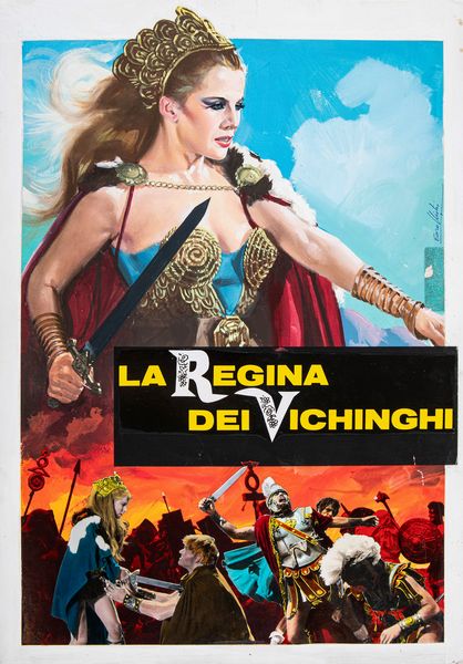 Enzo Nistri : La Regina dei Vichinghi  - Asta Bozzetti Cinematografici - Parte II / Asta a tempo - Associazione Nazionale - Case d'Asta italiane