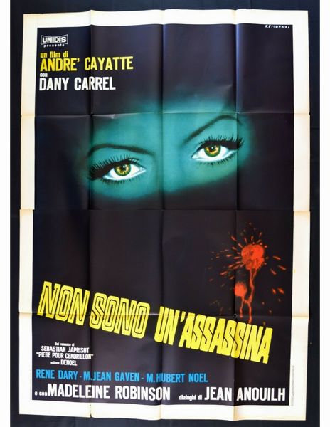 Francesco Fiorenzi : Non sono un'assassina  - Asta Bozzetti Cinematografici - Parte II / Asta a tempo - Associazione Nazionale - Case d'Asta italiane