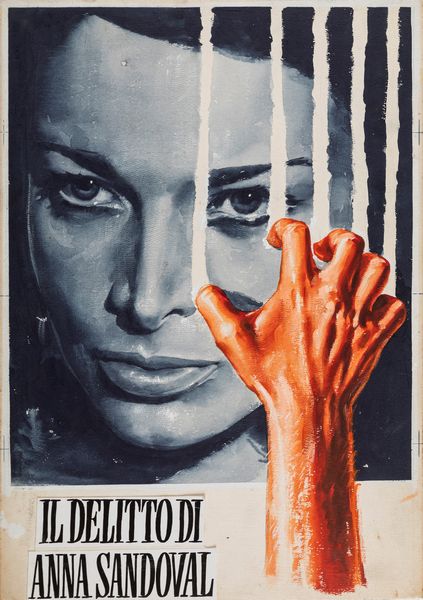 A.N.I. (autore non identificato) : Il delitto di Anna Sandoval  - Asta Bozzetti Cinematografici - Parte II / Asta a tempo - Associazione Nazionale - Case d'Asta italiane