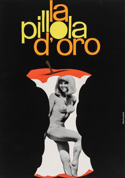 Michelangelo Papuzza : La pillola d'oro  - Asta Bozzetti Cinematografici - Parte II / Asta a tempo - Associazione Nazionale - Case d'Asta italiane