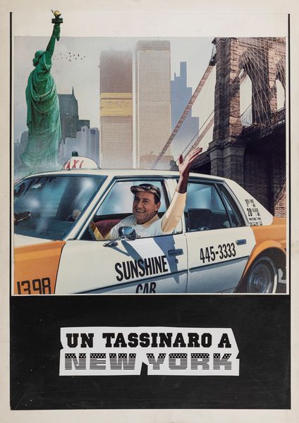 Symeoni (Sandro Simeoni) : Un tassinaro a New York  - Asta Bozzetti Cinematografici - Parte II / Asta a tempo - Associazione Nazionale - Case d'Asta italiane