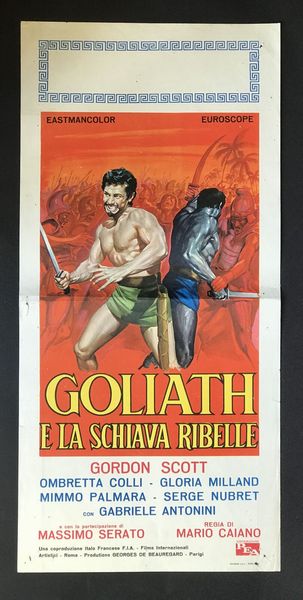 A.N.I. (autore non identificato) : Goliath e la schiava ribelle  - Asta Bozzetti Cinematografici - Parte II / Asta a tempo - Associazione Nazionale - Case d'Asta italiane