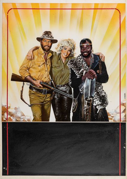 Symeoni (Sandro Simeoni) : Gli avventurieri della citt perduta  - Asta Bozzetti Cinematografici - Parte II / Asta a tempo - Associazione Nazionale - Case d'Asta italiane