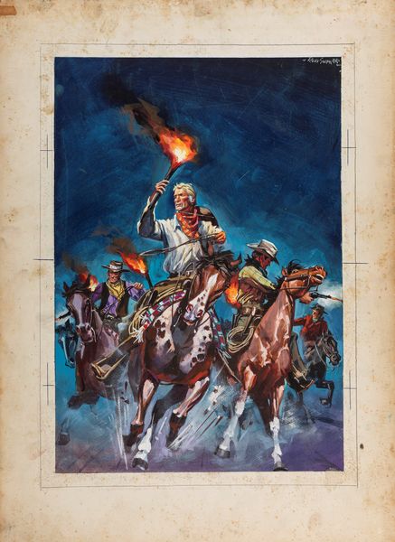 Rodolfo Gasparri : Le pistole non discutono  - Asta Bozzetti Cinematografici - Parte II / Asta a tempo - Associazione Nazionale - Case d'Asta italiane