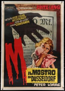 Manno (Dante Manno) : M - Il mostro di Dsseldorf  - Asta Bozzetti Cinematografici - Parte II / Asta a tempo - Associazione Nazionale - Case d'Asta italiane