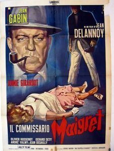 Manno (Dante Manno) : Il commissario Maigret  - Asta Bozzetti Cinematografici - Parte II / Asta a tempo - Associazione Nazionale - Case d'Asta italiane