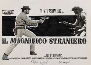 A.N.I. (autore non identificato) : Il magnifico straniero  - Asta Bozzetti Cinematografici - Parte II / Asta a tempo - Associazione Nazionale - Case d'Asta italiane