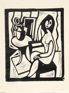 Piet Wiegman - Donna con vaso