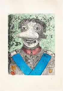 ENRICO BAJ - Personaggio decorato