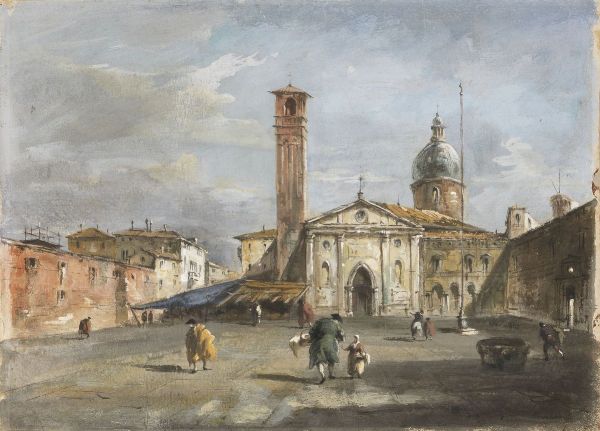 Ignoto del XIX secolo : Veduta di Venezia  - Asta Parade II - Arredi e Dipinti Antichi - Associazione Nazionale - Case d'Asta italiane