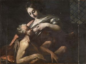 Scuola veneta del XVII secolo - Carit romana