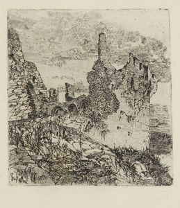 Giovanni Fattori - Rovine del Castello di Vincigliata