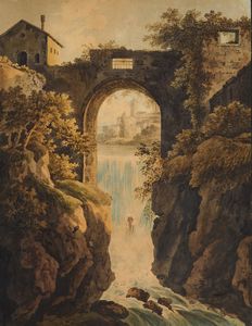 Rudolf Müller - Tivoli, la prima cascata