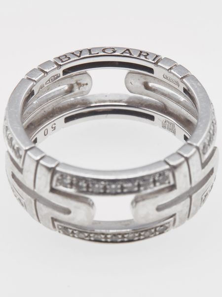 Bulgari. Lotto composto da tre anelli modelli Parentesi B.zero1 Legend e Bulgari Bulgari con diamanti  - Asta Gioielli  - Associazione Nazionale - Case d'Asta italiane