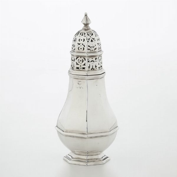 Spargizucchero, Londra XIX secolo, marchi consunti di difficile lettura  - Asta Argenti - Associazione Nazionale - Case d'Asta italiane