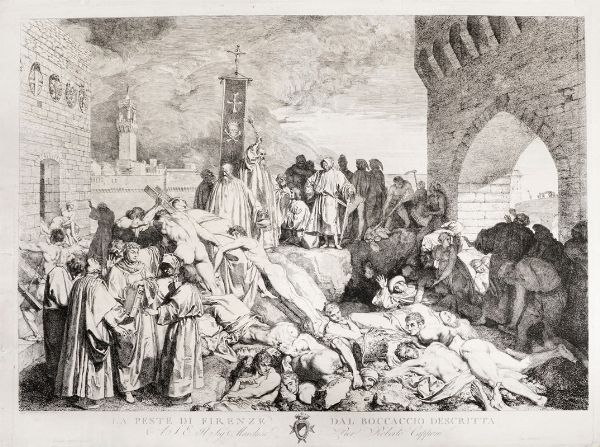 LUIGI SABATELLI : La peste di Firenze dal Boccaccio descritta.  - Asta  Arte Antica, Moderna e Contemporanea [Parte I] - Associazione Nazionale - Case d'Asta italiane