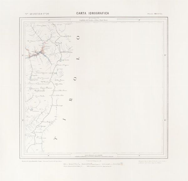 Lotto di quattro carte idrografiche del Regno d'Italia, arco alpino.  - Asta  Arte Antica, Moderna e Contemporanea [Parte I] - Associazione Nazionale - Case d'Asta italiane