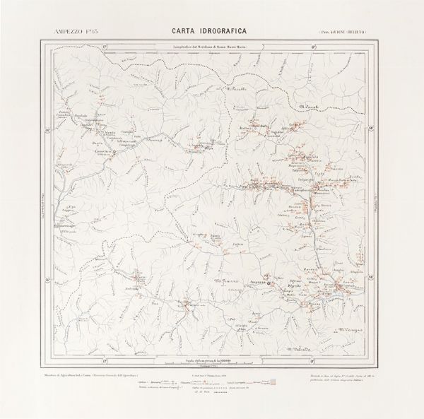 Lotto di quattro carte idrografiche del Regno d'Italia, arco alpino.  - Asta  Arte Antica, Moderna e Contemporanea [Parte I] - Associazione Nazionale - Case d'Asta italiane