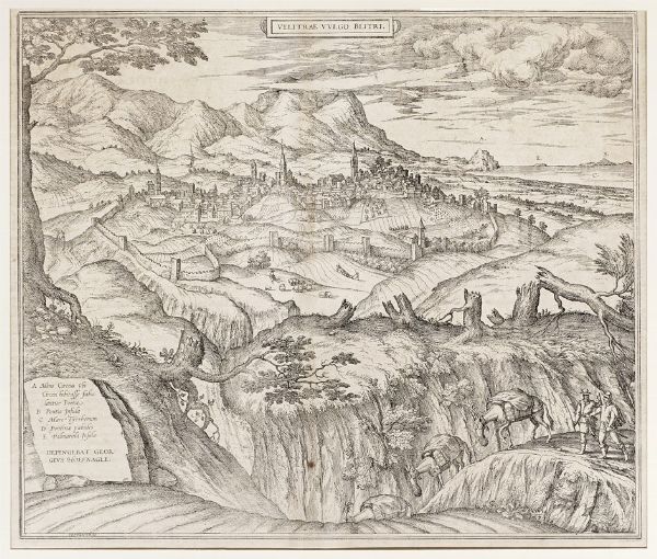 GEORG BRAUN : Velitrae vulgo Blitri.  - Asta  Arte Antica, Moderna e Contemporanea [Parte I] - Associazione Nazionale - Case d'Asta italiane