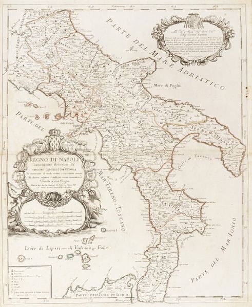 Giacomo Cantelli da Vignola : Regno di Napoli nuovamente descritto da Giacomo Cantelli da Vignola Et accresciuto di molte notitie e correzioni cavate da...  - Asta  Arte Antica, Moderna e Contemporanea [Parte I] - Associazione Nazionale - Case d'Asta italiane