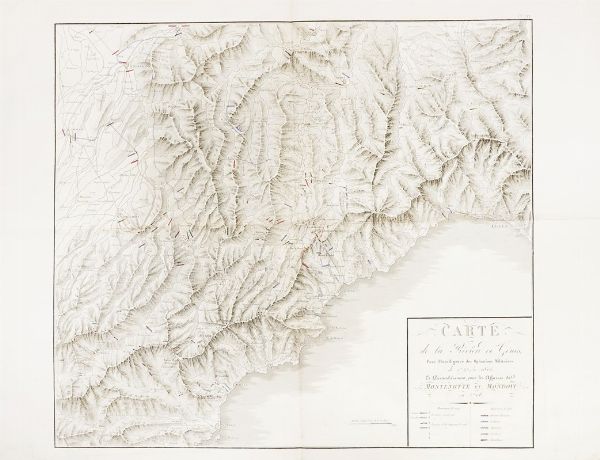 EREDI JOHANN BAPTIST HOMANN : Kriegs Karte von den Marchen ubd Operationen in Italien, welche unter Comando des Herrn Generalfeldzeugmeisters Grafen...  - Asta  Arte Antica, Moderna e Contemporanea [Parte I] - Associazione Nazionale - Case d'Asta italiane