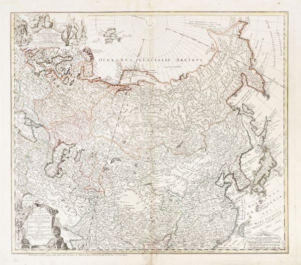JOHANN MATTHAUS HAAS : Imperii Russici et Tatariae Universae tam majoris et Asiaticae quam minoris et Europae Tabula...  - Asta  Arte Antica, Moderna e Contemporanea [Parte I] - Associazione Nazionale - Case d'Asta italiane