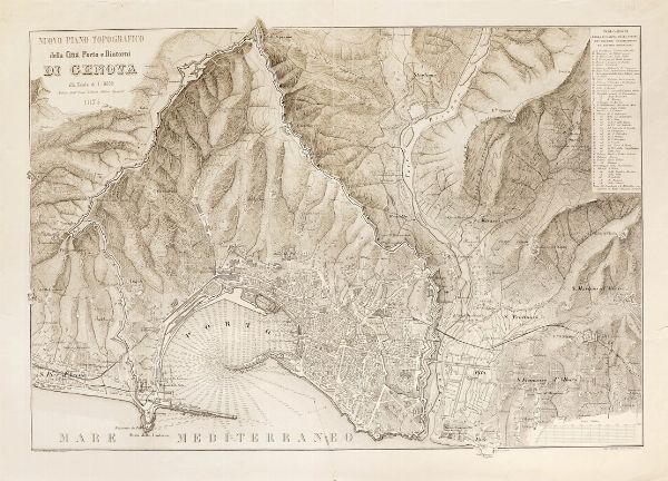 PIERRE ANTOINE-FRAN�OIS TARDIEU (TARDIEU DE L'ESTRAPADE) : D�partement de G�nes Divis� en 5 Arrondissemens et en 41 cantons (N� 106 et N�107).  - Asta  Arte Antica, Moderna e Contemporanea [Parte I] - Associazione Nazionale - Case d'Asta italiane